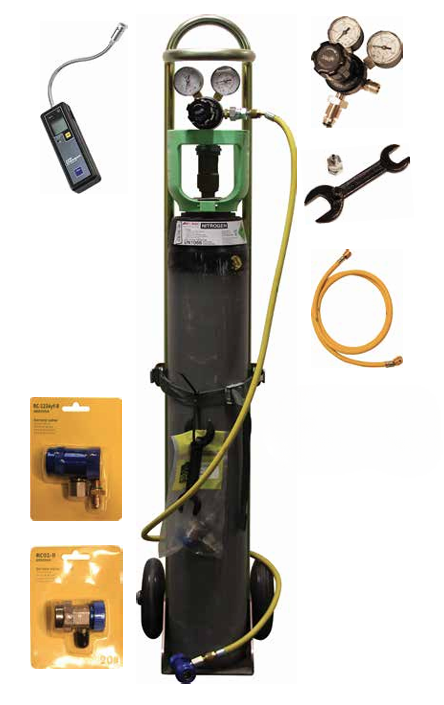 FORMING GAS PRESSURE TEST KIT WITH LEAK DETECTOR